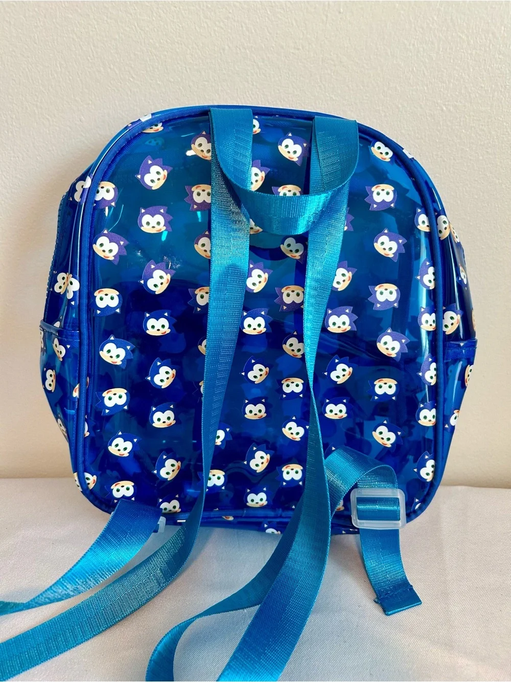 Blue Sonic-Themed Kids Backpack - Unbranded
